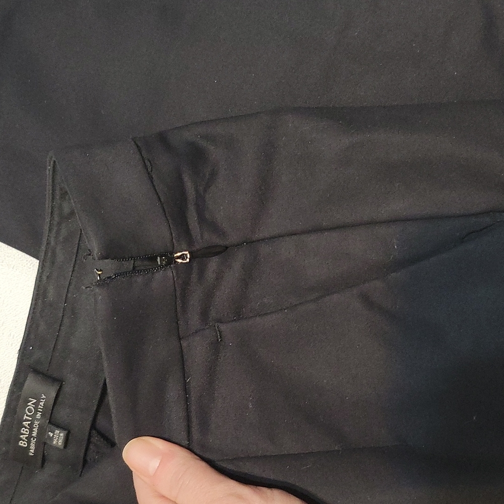 Aritzia Babaton black straight leg trouser pant size 4 - Picture 3 of 10